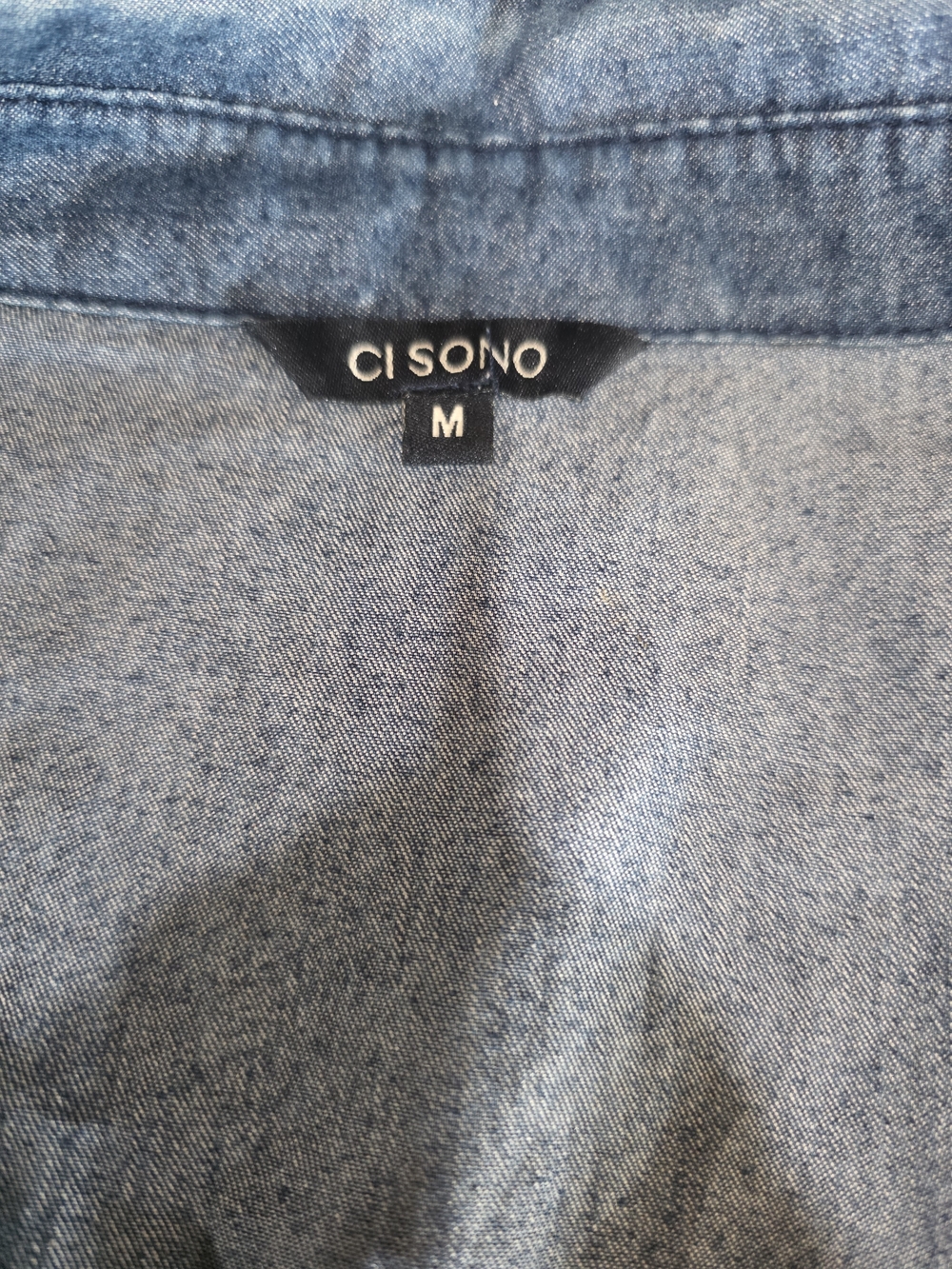 Ci Sono Dark Blue Denim Button-Up Shirt - Picture 8 of 8